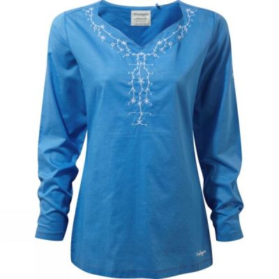 Top Craghoppers Rayna Manga Larga Mujer Azules - Chile UKQ163407